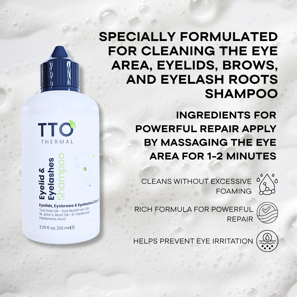 TTO Thermal Eyelid & Eyelashes Shampoo – 65ml